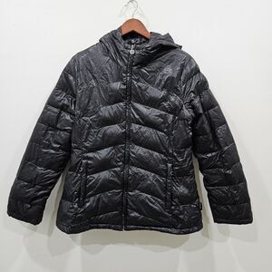 Calvin Klein Women Packable Down Puffer Jacket L Black Outdoor Layers Whimsygoth